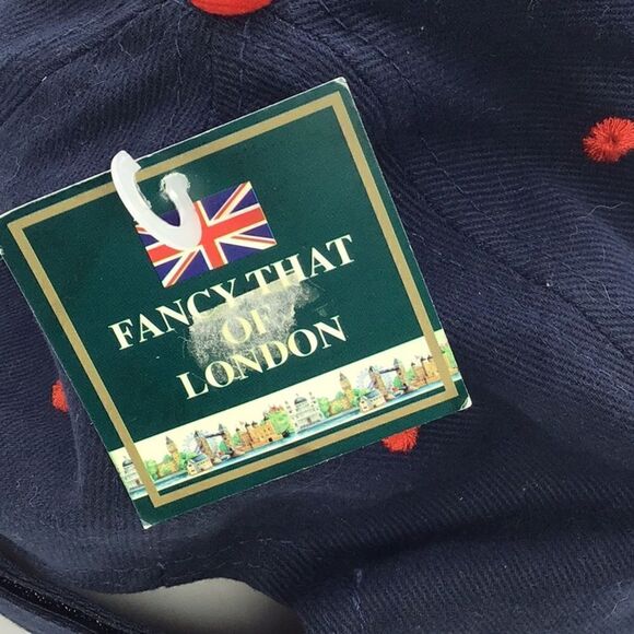 Baseball Cap Fancy That Of London Hat Unisex Navy Red Brim  Bath London England - Picture 4 of 8